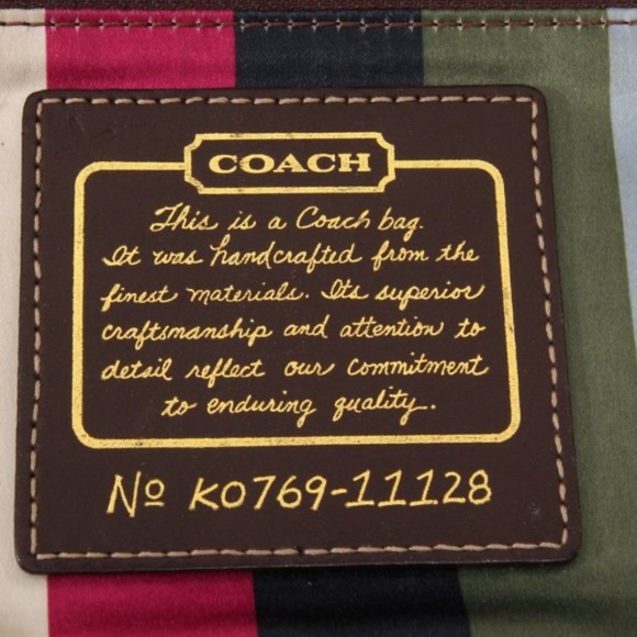 Coach whiskey Vachetta Leather Leigh 65th Anniversary Legacy Bag #11128 - Picture 8 of 9